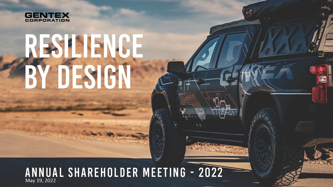 2022 Annual Shareholder Meeting Presentation